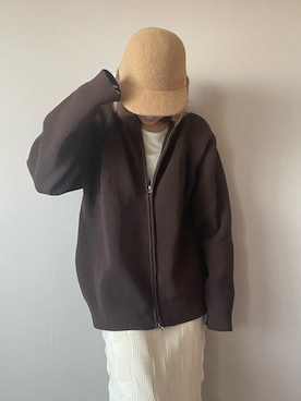 「ニットカーディガン」｜hadameguuuさん（レディース・162cm・40代）の秋コーディネート