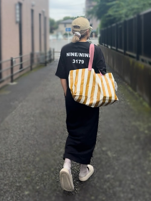 セール】バックナンバープリントTシャツワンピース（ワンピース