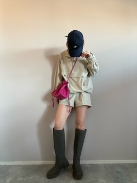 「アイテム（ブルゾン）」を使った、hadameguuuさん（レディース・162cm・40代）の春コーディネート