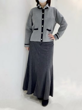 「アイテム（ビジネスシャツ）」を使った、BRICK HOUSE シャツ工房 市川コルトンプラザ店さん（レディース・162cm）の秋コーディネート