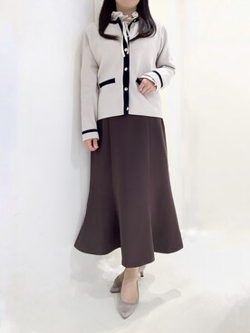 「季節の変わり目羽織コーデ」｜BRICK HOUSE シャツ工房 市川コルトンプラザ店さん（レディース・160cm）の秋コーディネート
