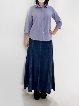 「東京シャツ」｜BRICK HOUSE シャツ工房 市川コルトンプラザ店さん（レディース・162cm）の春コーディネート