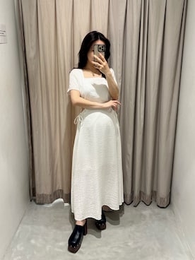 高橋桃さん（レディース・152cm）の春コーディネート