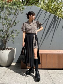 ラップスカートレイヤードミニワンピース｜ジュエティ（jouetie
