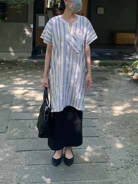 「Yohji Yamamoto（ヨウジヤマモト）のアイテム（バッグ）」を使った、amexxxさん（レディース・165cm）の夏コーディネート