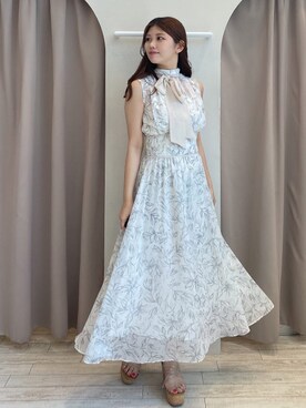 「お呼ばれ」｜「アイテム（サンダル）」を使った、髙橋広果さん（レディース・162cm）の夏コーディネート