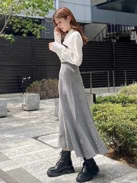 「アイテム（ワンピース、その他）」を使った、髙橋広果さん（レディース・162cm）の夏コーディネート