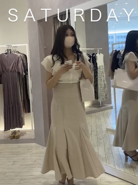 「新生活」｜「アイテム（カーディガン/ボレロ）」を使った、髙橋広果さん（レディース・162cm）の夏コーディネート