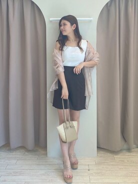 髙橋広果さん(レディース・162cm)の春コーディネート