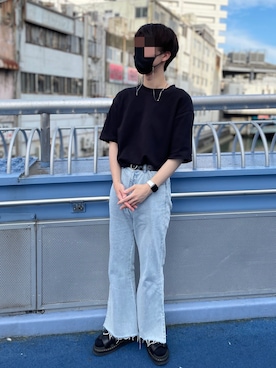 「Adoon plain（アドーンプレーン）のアイテム（パンツ）」を使った、ayuさん（メンズ・173cm・20代）の秋コーディネート