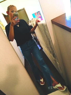 「To the sea（トゥーザシー）のアイテム」を使った、573さん（レディース・157cm）の夏コーディネート