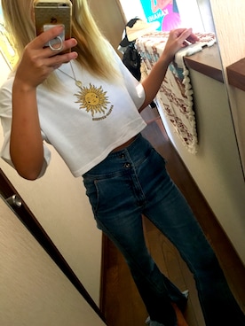 「To the sea（トゥーザシー）のアイテム」を使った、573さん（レディース・157cm）の秋コーディネート