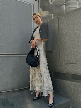 「DIESEL（ディーゼル）のアイテム（ワンピース）」を使った、makiさん（レディース・166cm）の夏コーディネート