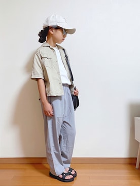 「DEVICE（デバイス）のアイテム」を使った、yreyre ☾⋆ ̊さん（キッズ・129cm）の夏コーディネート