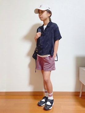 「Marc by Marc Jacobs（マークバイマークジェイコブス）のアイテム（バッグ）」を使った、yreyre ☾⋆ ̊さん（キッズ・129cm）の春コーディネート