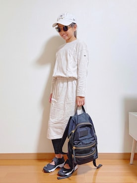 「Marc by Marc Jacobs（マークバイマークジェイコブス）のアイテム（バッグ）」を使った、yreyre ☾⋆ ̊さん（キッズ・129cm）の秋コーディネート