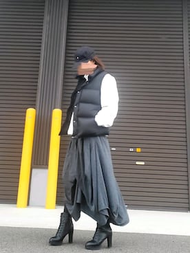 「CONVERSE TOKYO（コンバーストウキョウ）のアイテム（帽子）」を使った、taeさん（レディース・165cm）の冬コーディネート