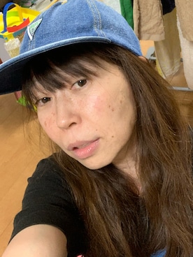 「Guess（ゲス）のアイテム（キャップ）」を使った、そらさん（レディース・164cm）の夏コーディネート