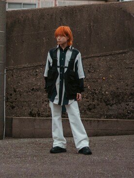 ベストを使った 派手髪 のメンズ人気ファッションコーディネート Wear