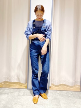 「SHENERY（シーナリー）のアイテム（オールインワン・サロペット）」を使った、SUZUKI_169cmさん（レディース・169cm）の秋コーディネート