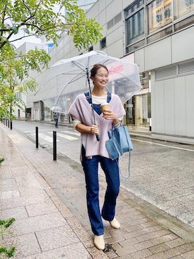 「SHENERY（シーナリー）のアイテム（オールインワン・サロペット）」を使った、SUZUKI_169cmさん（レディース・169cm）の秋コーディネート