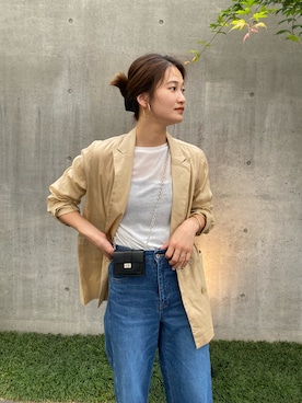 「SHENERY（シーナリー）のアイテム（ジャケット/アウター）」を使った、SUZUKI_169cmさん（レディース・169cm）の春コーディネート