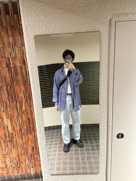 「LiNoH（リノー）のアイテム（ブーツ）」を使った、REINさん（メンズ・174cm）の春コーディネート