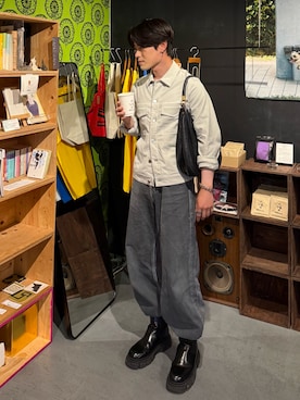 「theory（セオリー）のアイテム」を使った、REISHIさん（メンズ・178cm）の秋コーディネート