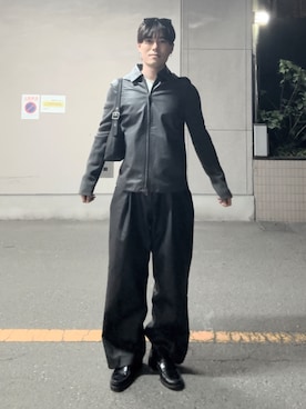 「theory（セオリー）のアイテム」を使った、REISHIさん（メンズ・178cm）の秋コーディネート
