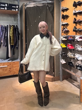 「アイテム（その他アウター）」を使った、meiさん（レディース・158cm）の秋コーディネート