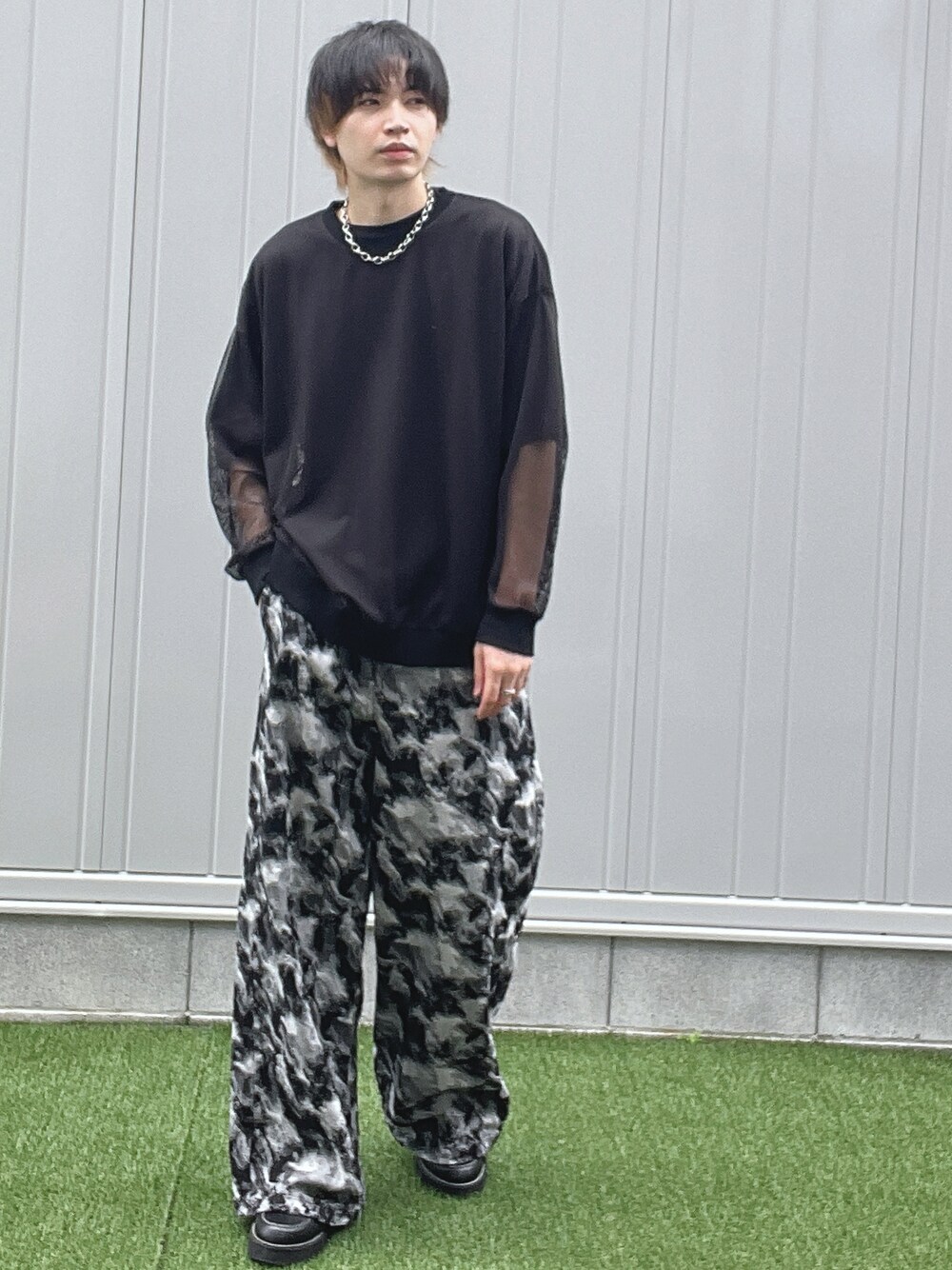 Mサイズ　Casper John シークレットフレアジャガードデニム CASPER JOHN（キャスパージョン）の「Secret flare jacquard