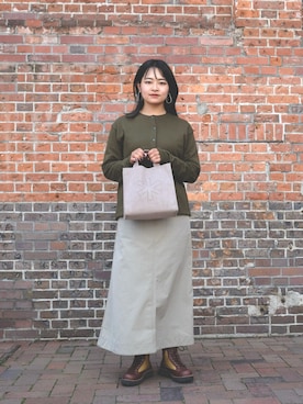 「Danner（ダナー）のアイテム」を使った、青木菜々恵さん（レディース・159cm）の秋コーディネート