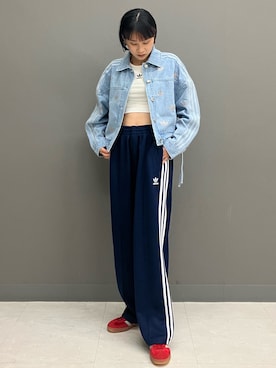 「アイテム（デニムジャケット）」を使った、OYさん（レディース・164cm）の秋コーディネート
