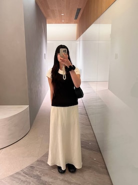 「LOWRYS FARM（ローリーズファーム）のアイテム（タンクトップ）」を使った、アヤカさん（レディース・164cm）の秋コーディネート