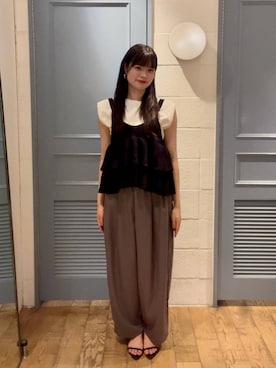 「アイテム（チョーカー）」を使った、アヤカさん（レディース・164cm・20代）の夏コーディネート