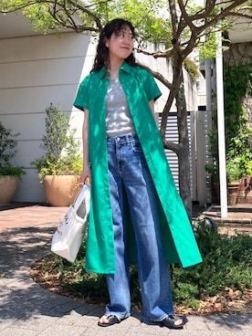 「ORCIVAL（オーシバル）のアイテム」を使った、SUZUさん（レディース・165cm）の夏コーディネート