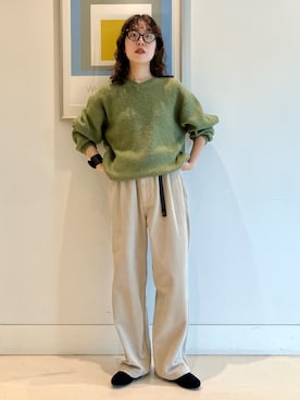 「アイテム（ブレスレット）」を使った、SUZUさん（レディース・165cm）の秋コーディネート
