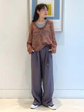 「Gramicci（グラミチ）のアイテム」を使った、SUZUさん（レディース・165cm）の夏コーディネート
