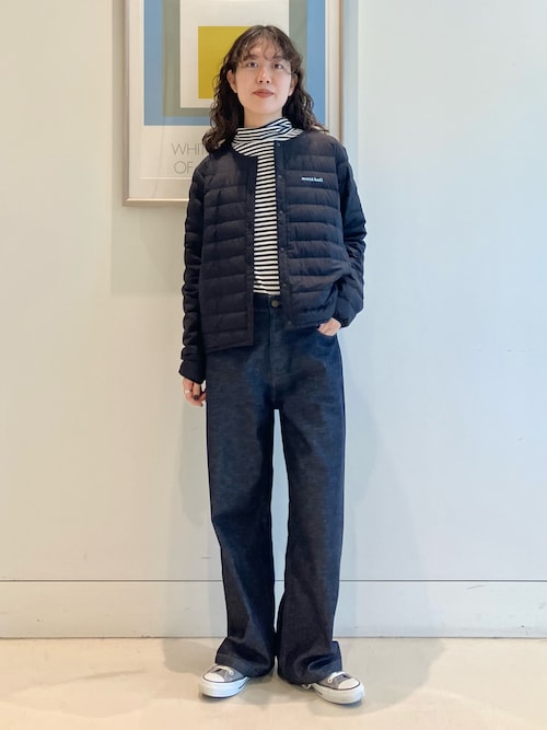 モンベル　ビームス　別注　スペリオダウン　ネイビー　ユニセックスXS M相当 モンベル ビームス 別注 スペリオダウン ネイビー ユニセックス