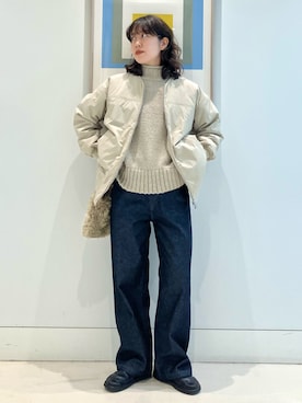 「アイテム（ブルゾン）」を使った、SUZUさん（レディース・165cm）の秋コーディネート