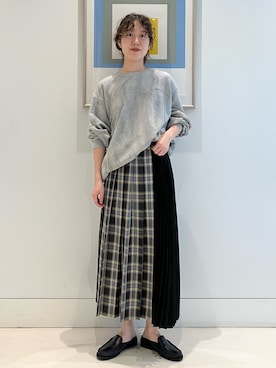 「B:MING by BEAMS（ビーミングバイビームス）のアイテム（スウェット）」を使った、SUZUさん（レディース・165cm）の夏コーディネート