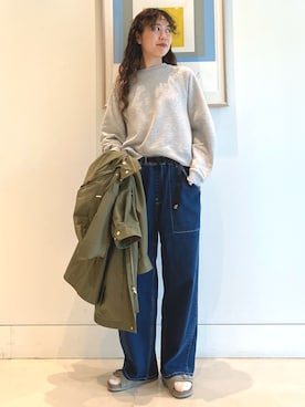 「Gramicci（グラミチ）のアイテム」を使った、SUZUさん（レディース・165cm）の夏コーディネート