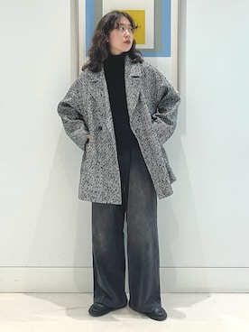 「B:MING by BEAMS（ビーミングバイビームス）のアイテム（ニット/セーター）」を使った、SUZUさん（レディース・165cm）の秋コーディネート