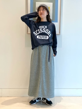 「Gramicci（グラミチ）のアイテム」を使った、SUZUさん（レディース・165cm）の夏コーディネート
