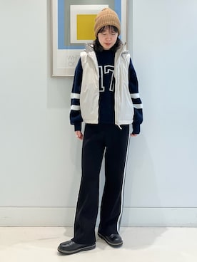 「アイテム（ナイロンジャケット）」を使った、SUZUさん（レディース・165cm）の秋コーディネート