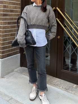 「gemeil（ジェムイル）のアイテム」を使った、kojiさん（レディース・154cm）の秋コーディネート