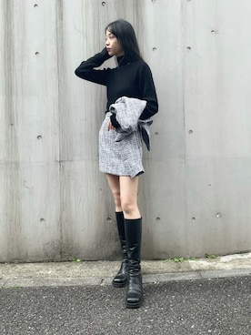 「Charles Chaton（シャルルシャトン）のアイテム（ジャケット/アウター）」を使った、aika327さん（レディース・156cm）の秋コーディネート