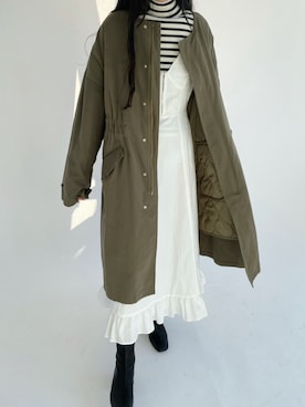 「Charles Chaton（シャルルシャトン）のアイテム（ワンピース/ドレス）」を使った、aika327さん（レディース・156cm）の秋コーディネート