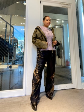 「ALLSAINTS（オールセインツ）のアイテム」を使った、Vivienneさん（レディース・160cm）の冬コーディネート
