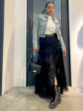 「ALLSAINTS（オールセインツ）のアイテム（ジャケット/アウター）」を使った、Vivienneさん（レディース・160cm）の夏コーディネート